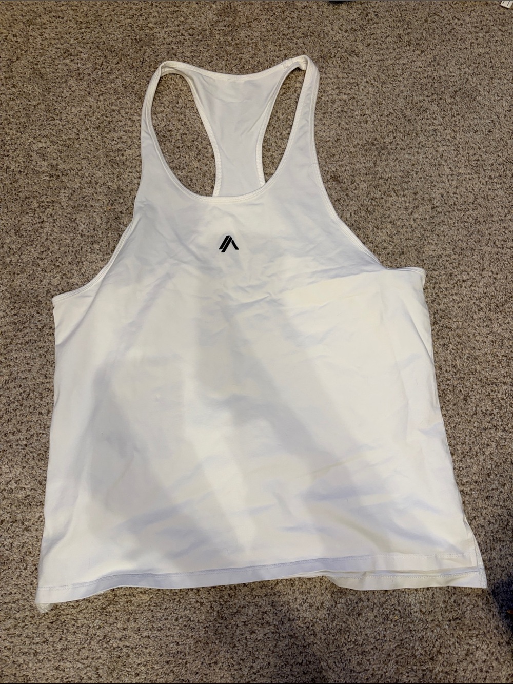 Alphalete White Men’s Racerback Tank Top